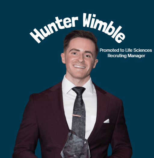 Hunter Promoted to Medical Device Recruiter Manager